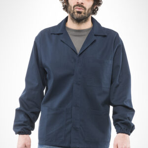 GIACCA COT.MASSAUA BLU C/ELASTICO