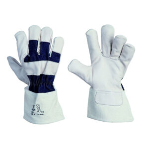 GUANTO FIORE BOV/BIANCO D/M.TELA