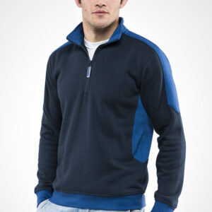 FELPA MEZZA ZIP PATCH