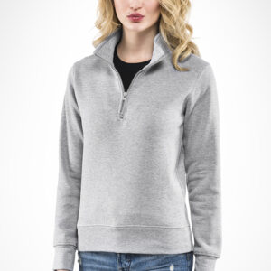 Felpa donna STRIKE mezza zip, 280 g