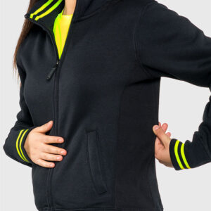 FELPA DONNA BUTTERFLY BLACK LINE